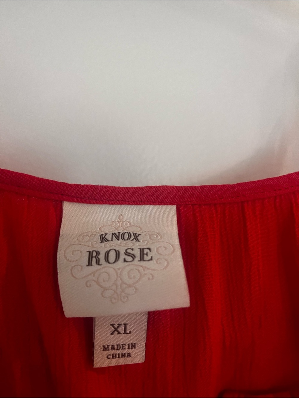 Knox Rose Red Embroidered Tie-Shoulder Camisole - Picture 4 of 6